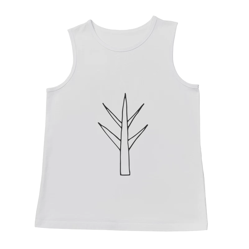 Dessin d'un Arbre Minimaliste Homme Débardeur