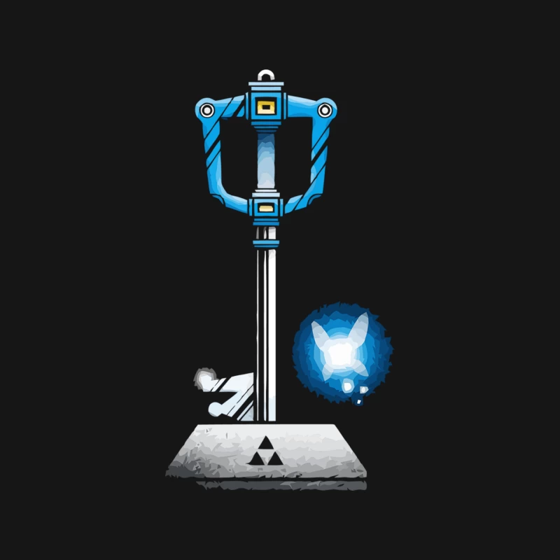 Kingdom Hearts Keyblade: Fantasy Weapon from Video Game Mouse Pad