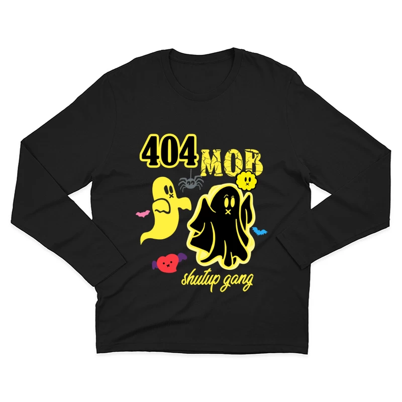 404 Mob Geisterdesign Herren Langarm T-Shirt