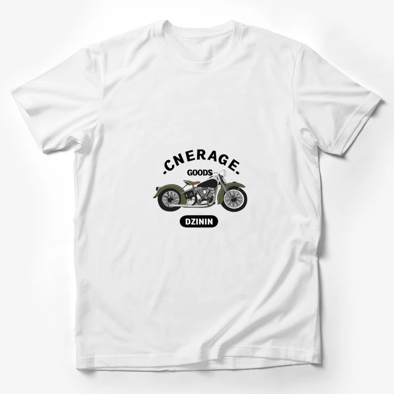 Vintage Motorrad Logo auf Motorradbekleidung Herren T-Shirt