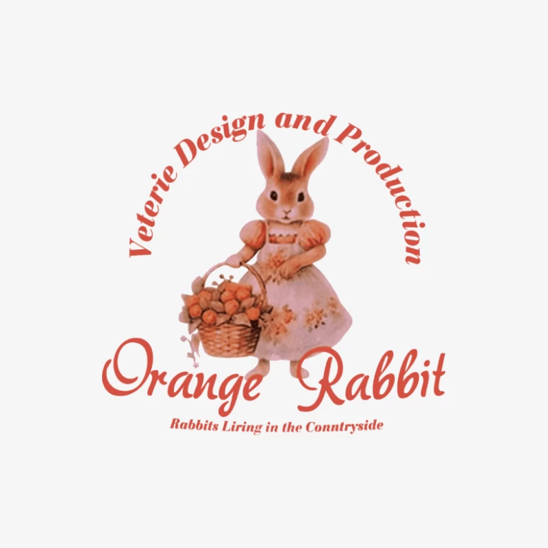 Orange Hase Design Herren Langarm T-Shirt