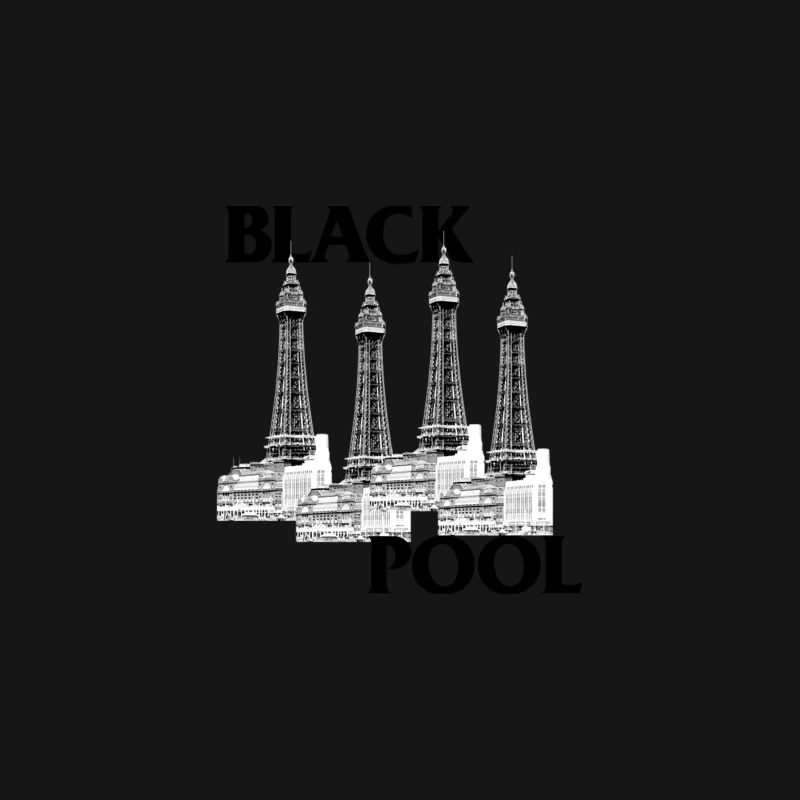 Blackpool  Black Flag Parody Tribute Design Desk Mat