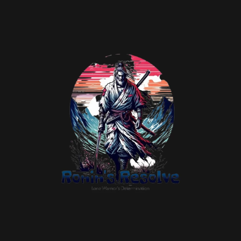 Lone Ronin's Resolve Against Mountain Sunset Female Long Sleeve T-Shirt