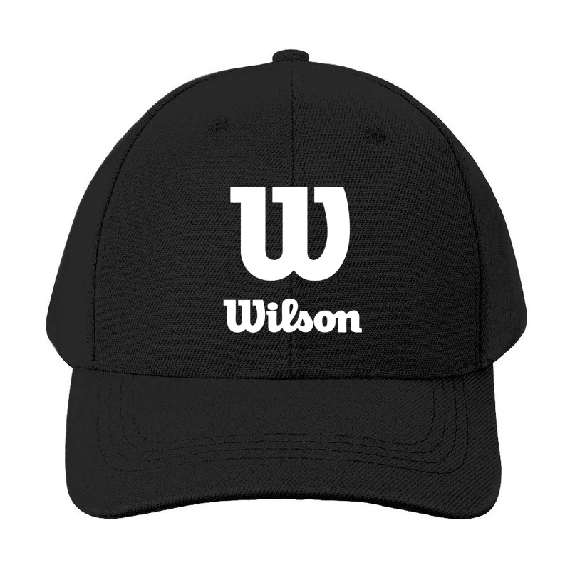 Wilson Sports Brand White Logo Design Baseball Cap