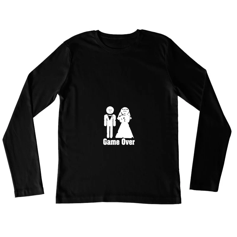 Humour de Mariage - Game Over Femme Manches Longues T-Shirt