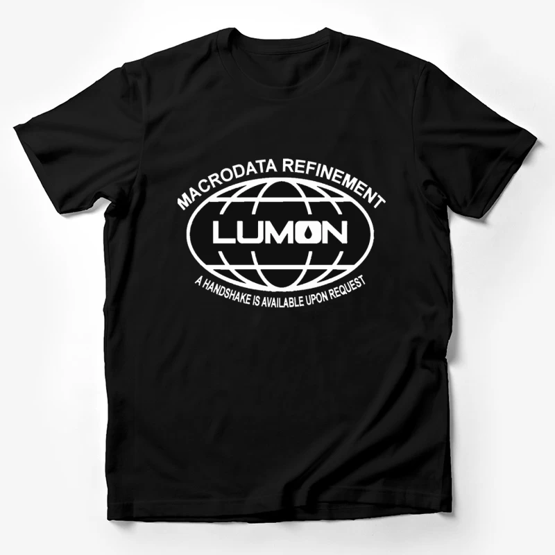 Lumon Industries Retro Corporate Globe Logo Male T-Shirt