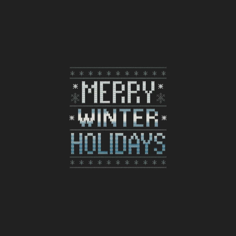 Festive Knit Pattern Winter Holiday Greeting Bucket Hat