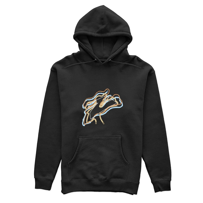 Abstrakte Formen und Linien Damen Pullover Hoodie