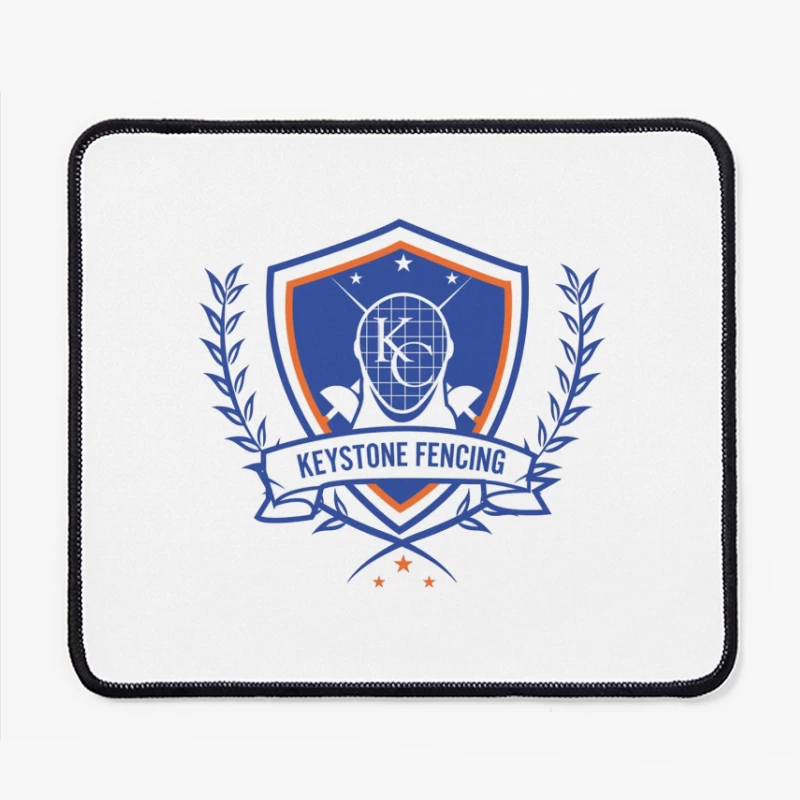 Keystone Fencing Sports Academy Shield Logo Mouse Pad