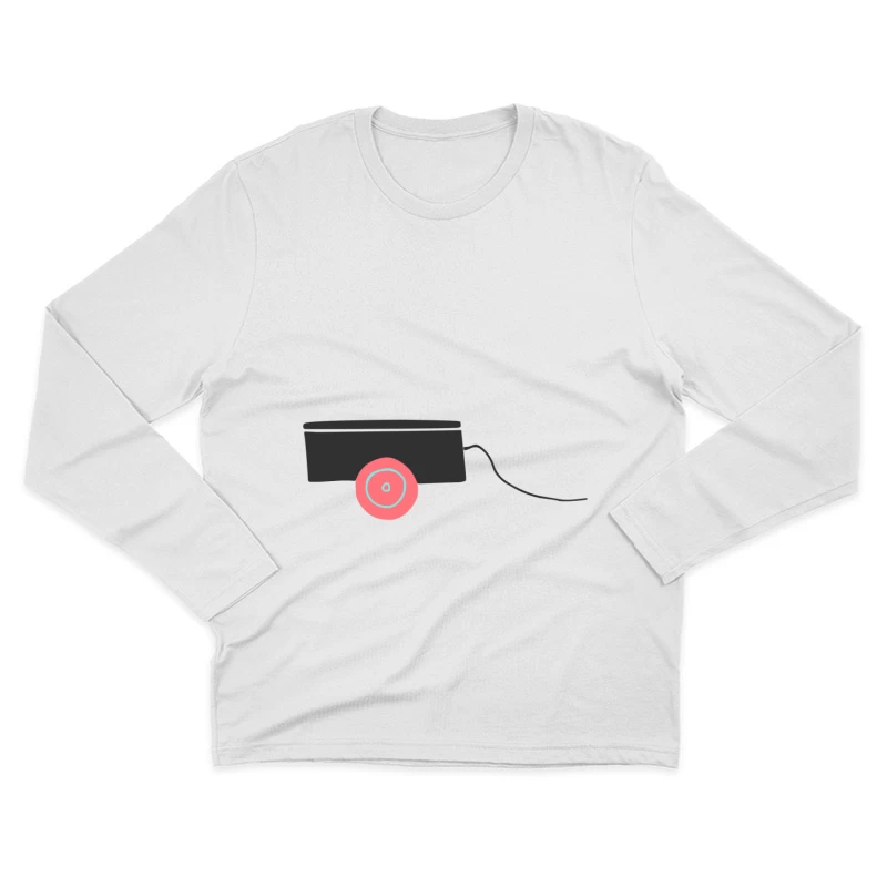 Charrette à roulettes noir et rouge Homme Manches Longues T-Shirt