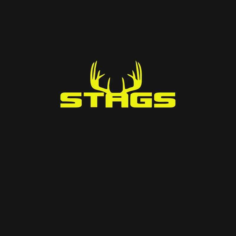 Yellow Stags Logo with Antlers Desk Mat