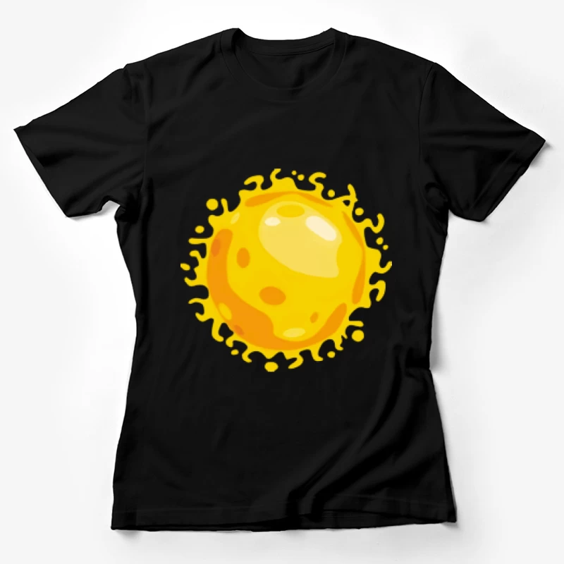 Leuchtende gelbe Sonne Damen T-Shirt