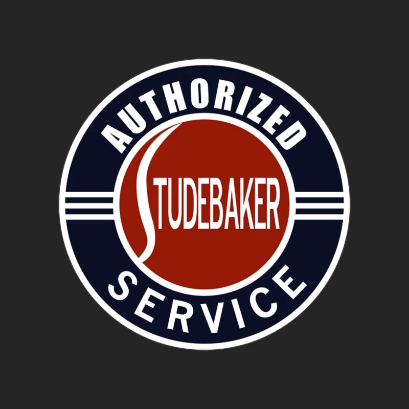 Vintage Authorized Studebaker Service Station Logo Male Pullover Sweatshirt