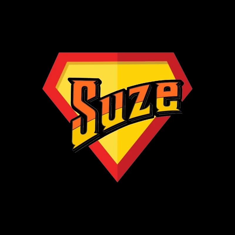 Suze Drink Logo in Superman Shield Style Throw Pillow