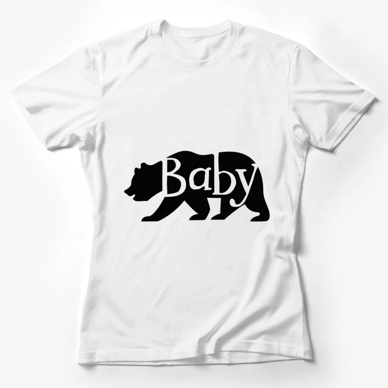 Silhouette d'ours avec texte Femme T-Shirt