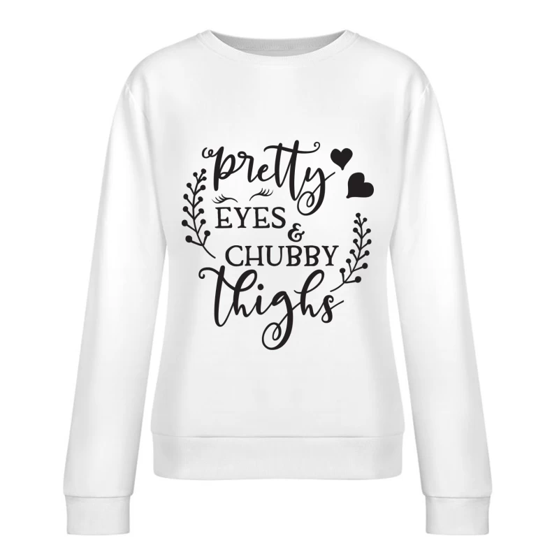 Design mignon avec citation positive Femme Sweat-shirt à enfiler