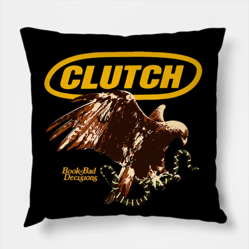 Clutch Book Of Bad Decisions Throw Pillow