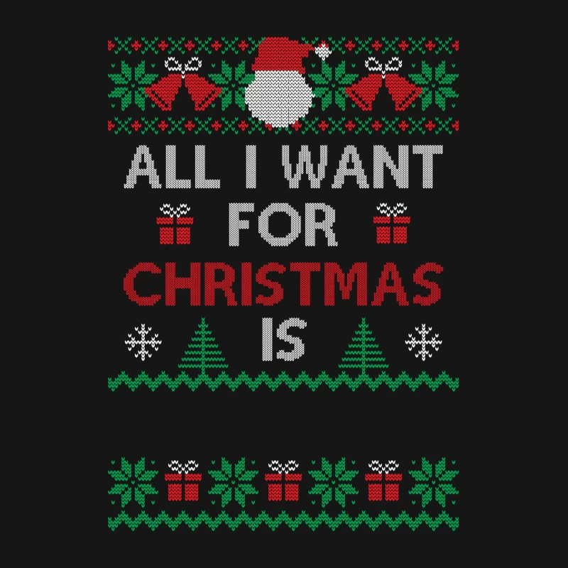 Motif de Noël festif sur fond noir Femme T-Shirt