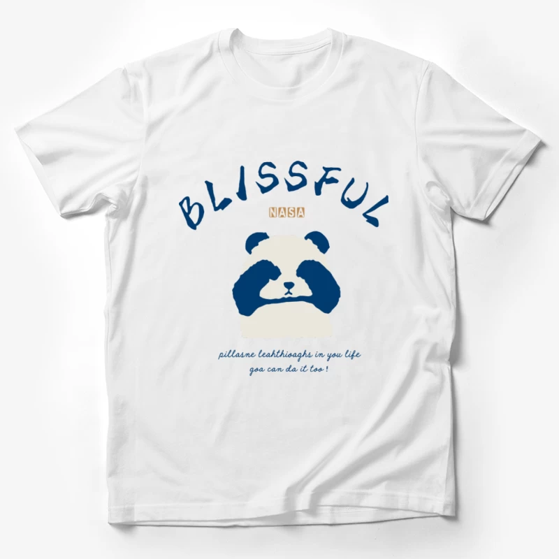 Blissful Panda Design mit Ermutigungsspruch Herren T-Shirt