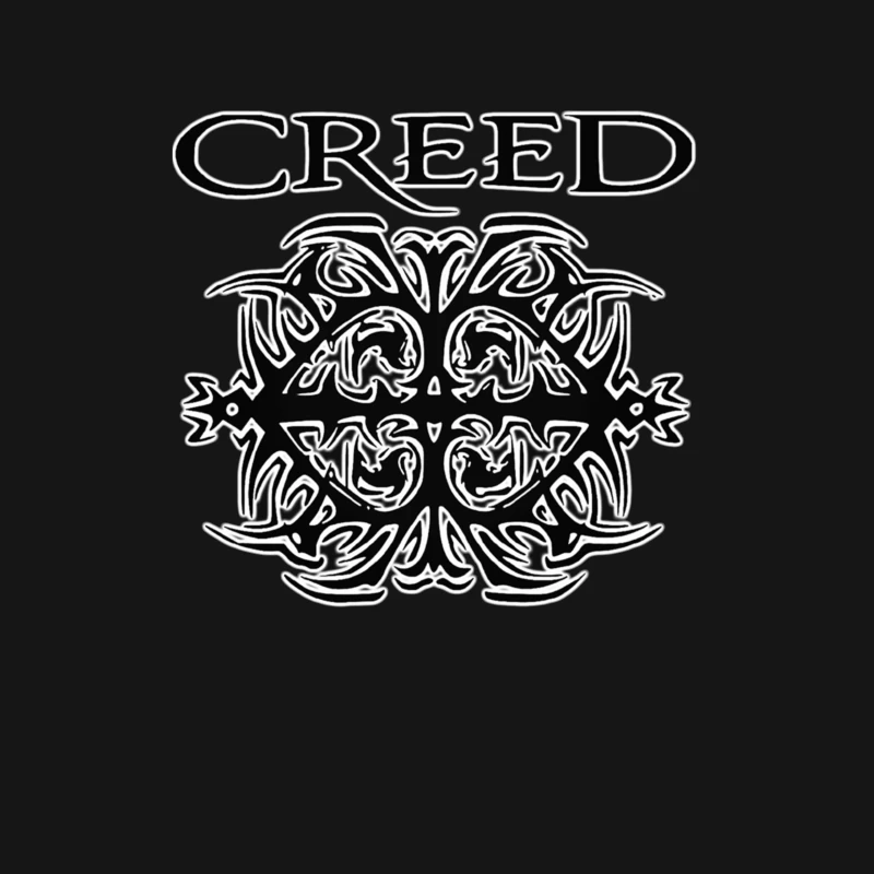 Creed Band Logo with Tribal Gothic Design Male T-Shirt