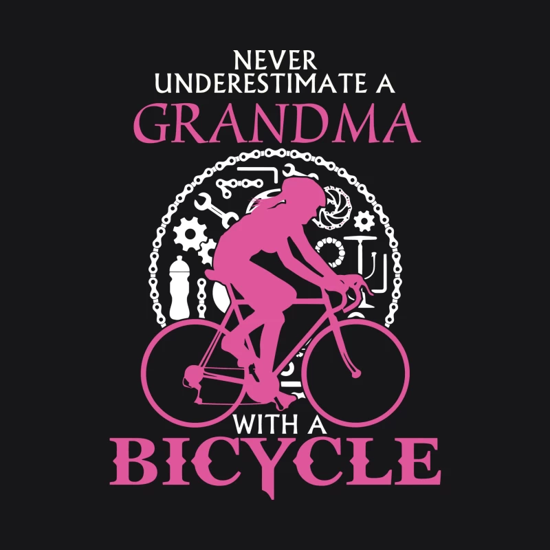 Grand-mère cycliste audacieuse Homme Sweat à capuche