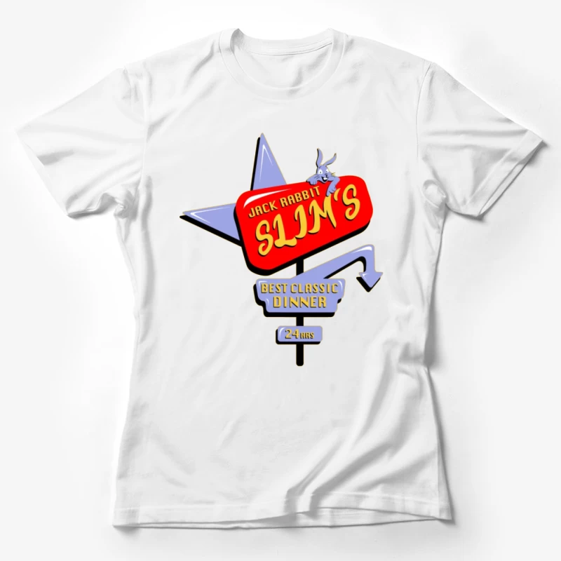 Jack Rabbit Slims Diner 1 Female T-Shirt