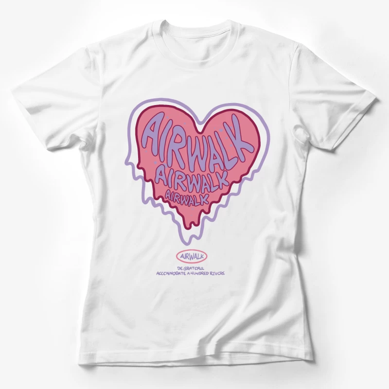 Airwalk Herz-Design Damen T-Shirt
