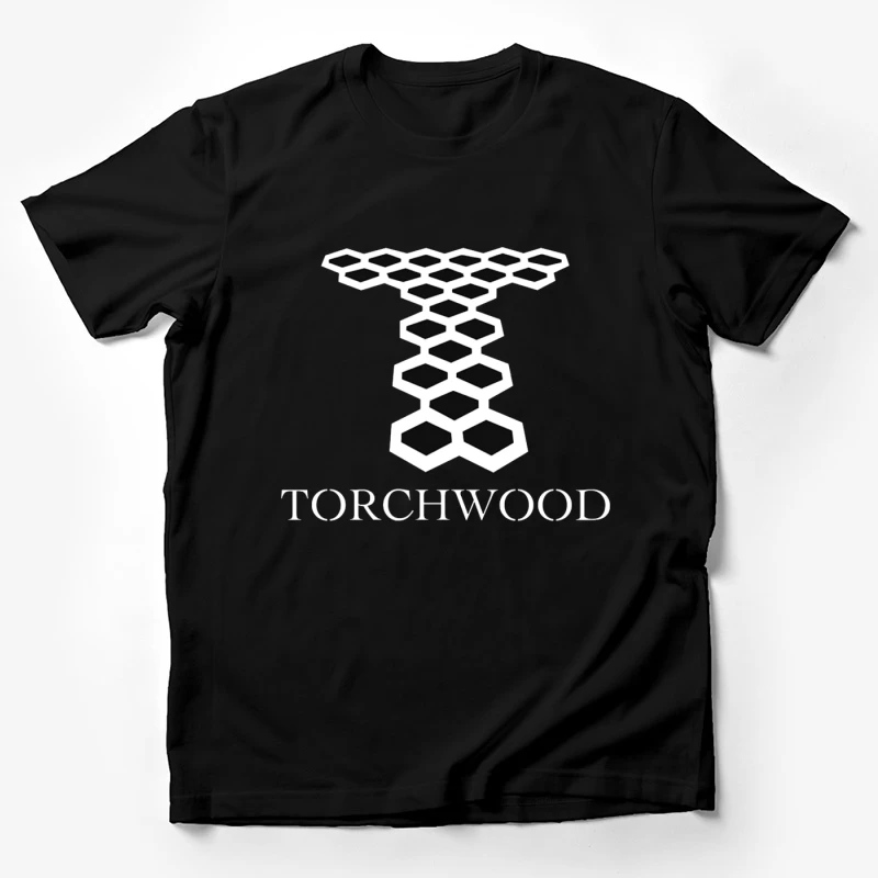 Torchwood Series Geometric Hexagonal Logo Design Male T-Shirt