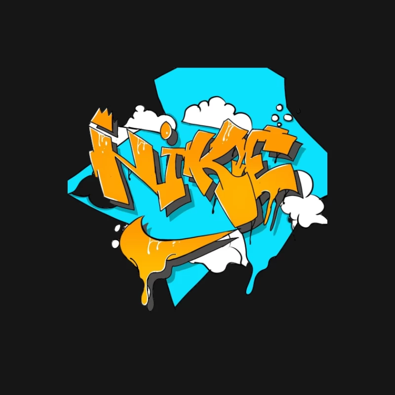 Graffiti-Stil Nike-Design mit leuchtenden Farben Damen T-Shirt