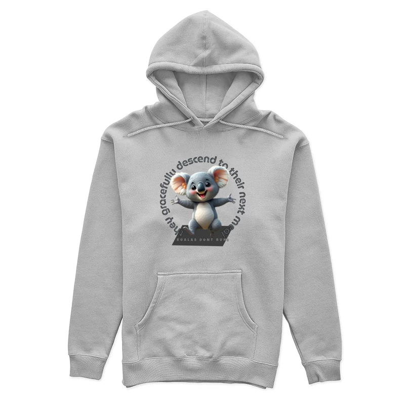 Playful Cartoon Koala Female Pullover Hoodie