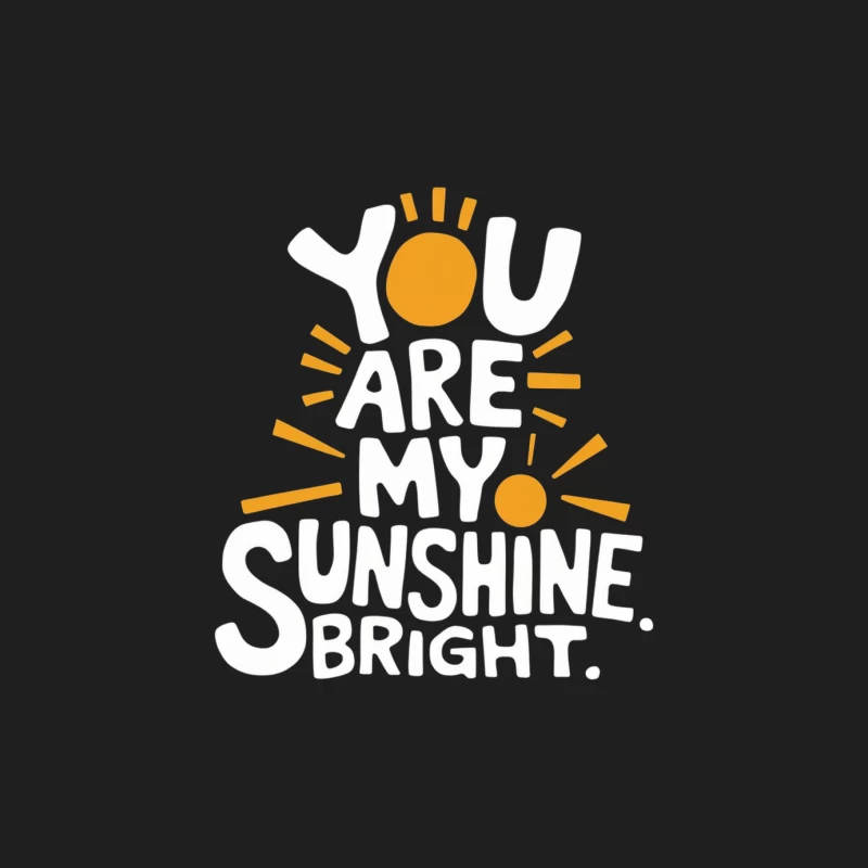 Minimalist Typography: You Are My Sunshine Male Tank Top