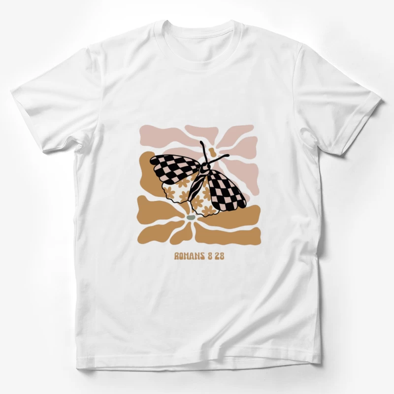 Motif de papillon avec fleurs Homme T-Shirt