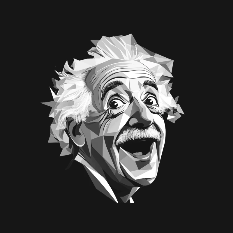 Einstein style portrait Mouse Pad