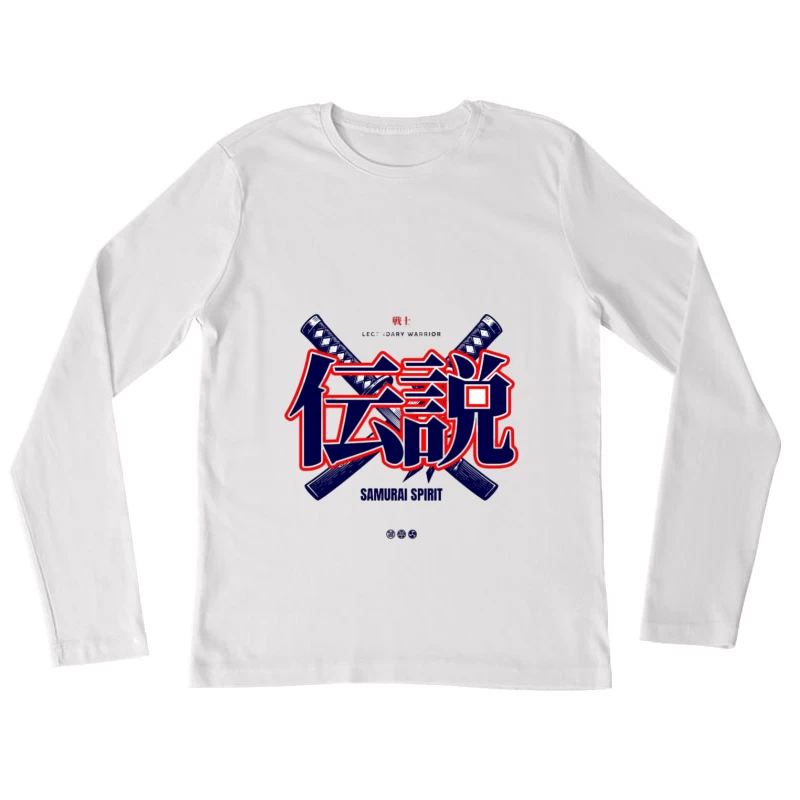 Samurai Geist Legende Damen Langarm T-Shirt