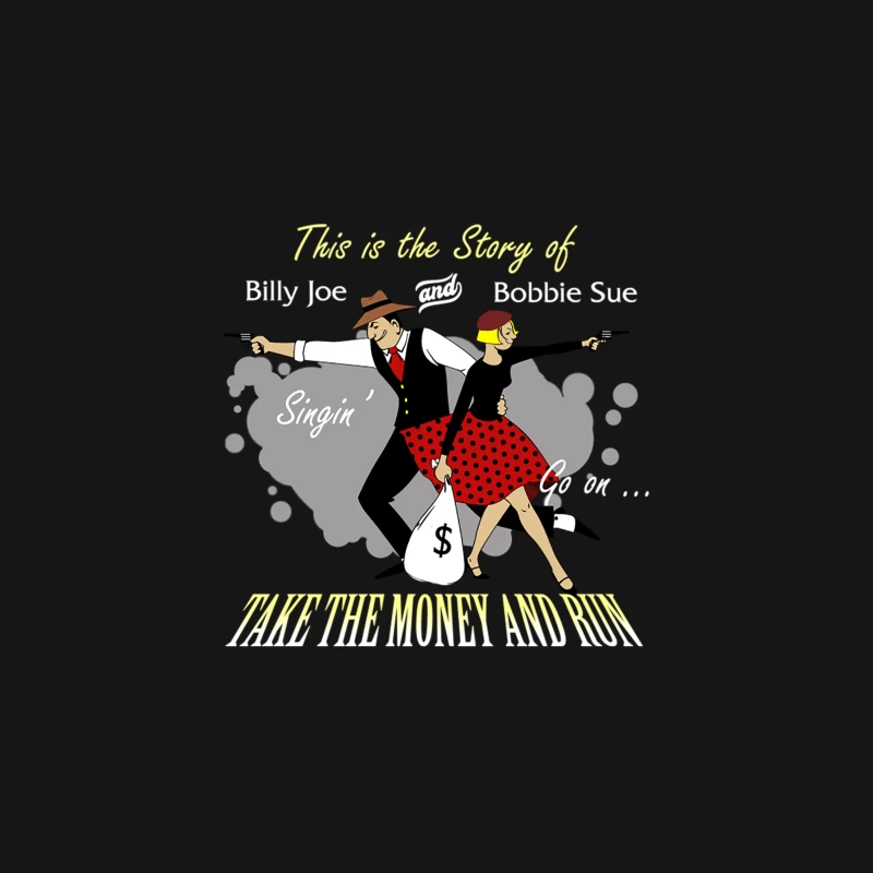 Retro Gangster Musical: Guns and Money Desk Mat