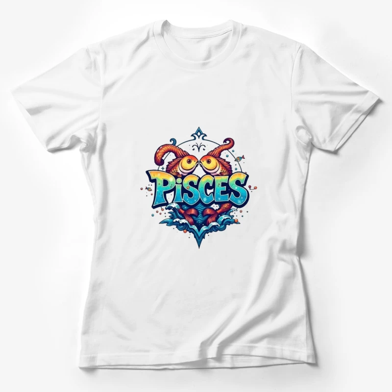 Pisces Zodiac Sign Illustration Female T-Shirt