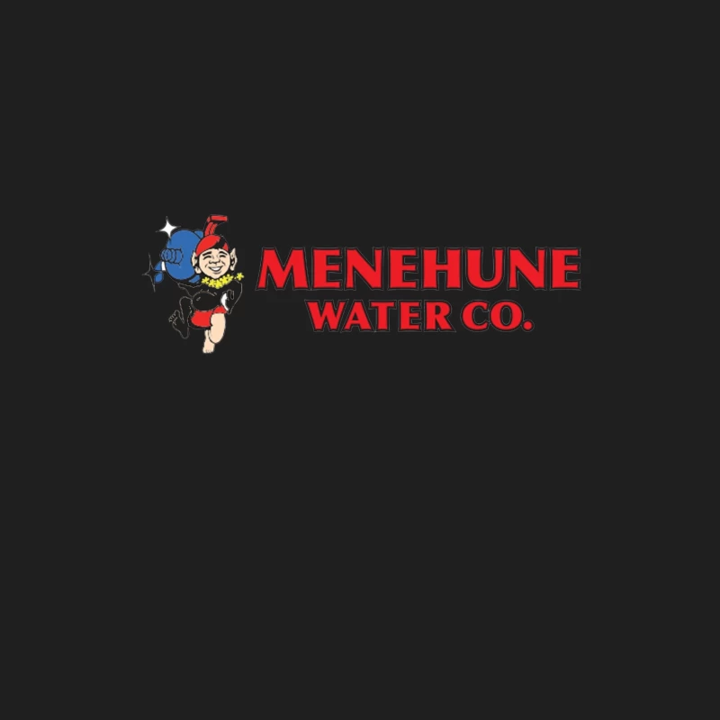 Vintage Menehune Water Company Logo with Cartoon Mascot Male Tank Top