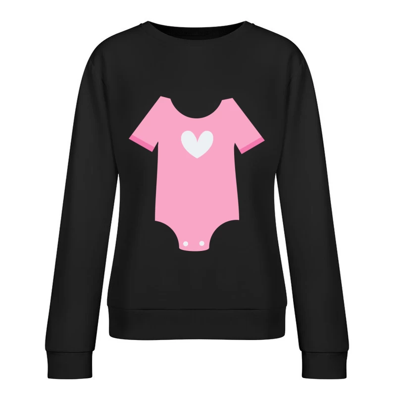 Body rose avec cœur Femme Sweat-shirt à enfiler