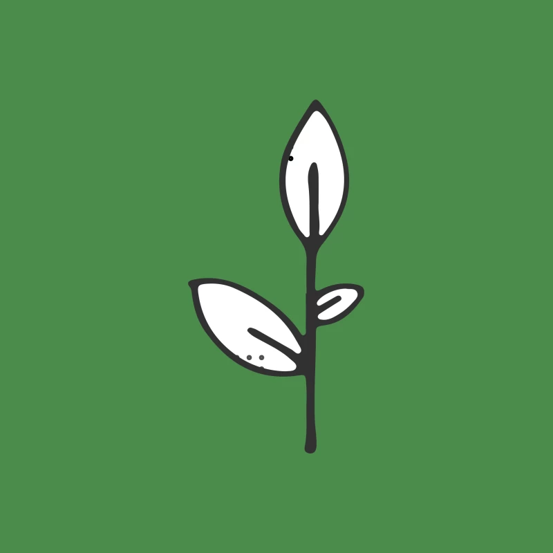 Illustration de plante minimaliste Femme T-Shirt