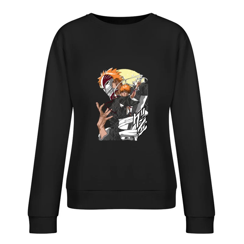 Cooler Shinigami-Krieger - Manga-Illustration Damen Pullover Sweatshirt