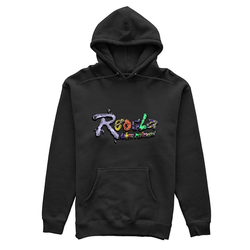 Psychedelisches Retro-Design mit Botschaft Damen Pullover Hoodie