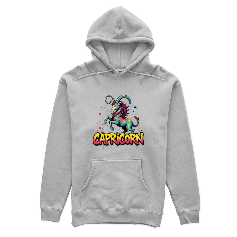 Vibrant Capricorn Zodiac Art Female Pullover Hoodie