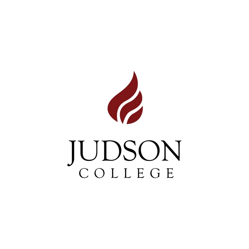 Judson College Educational Institution Logo with Red Flame Symbol Travel Mug