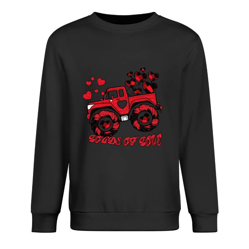 Mädchen-Monstertruck voller Liebe Herren Pullover Sweatshirt