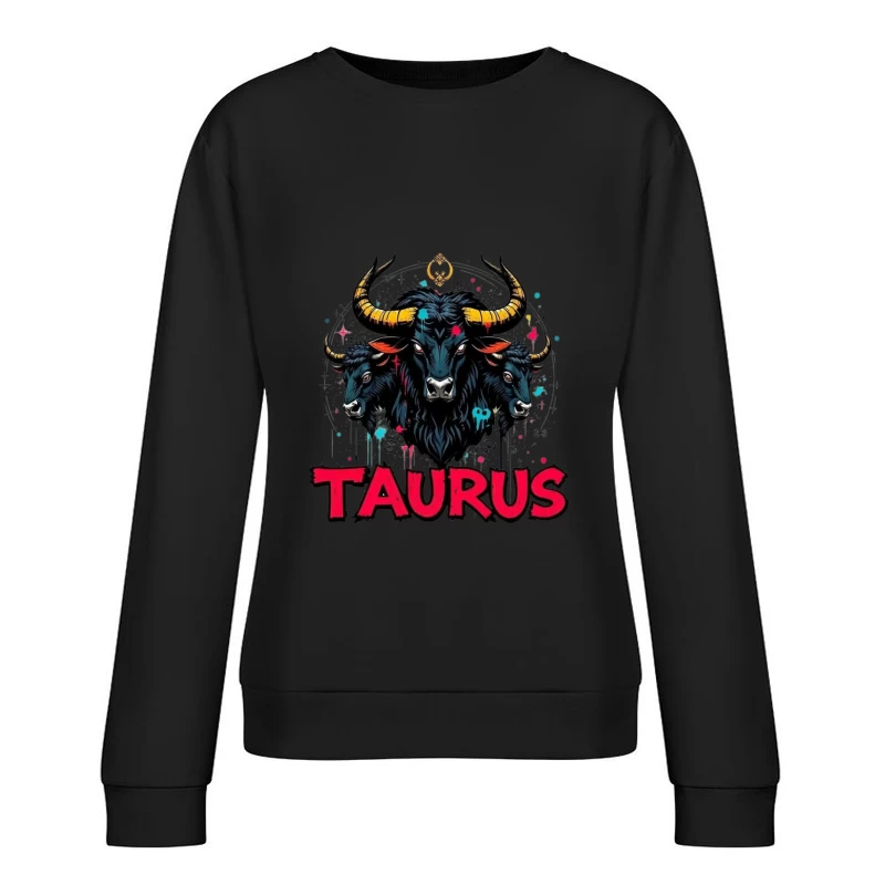 Astrological Art of Taurus Female Pullover Sweatshirt