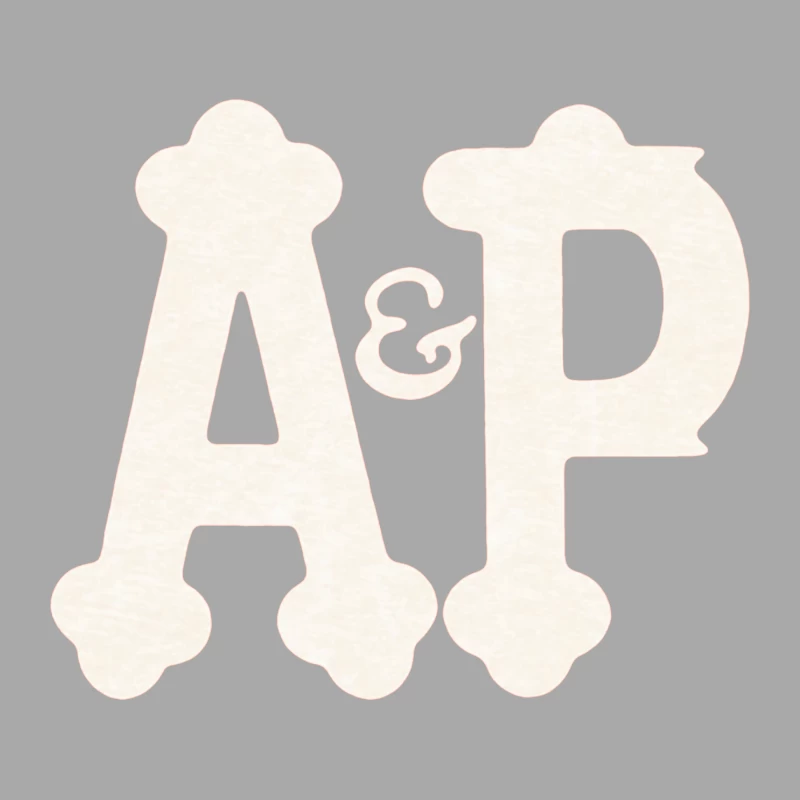 Decorative White AP Letters with Ampersand Male Pullover Hoodie