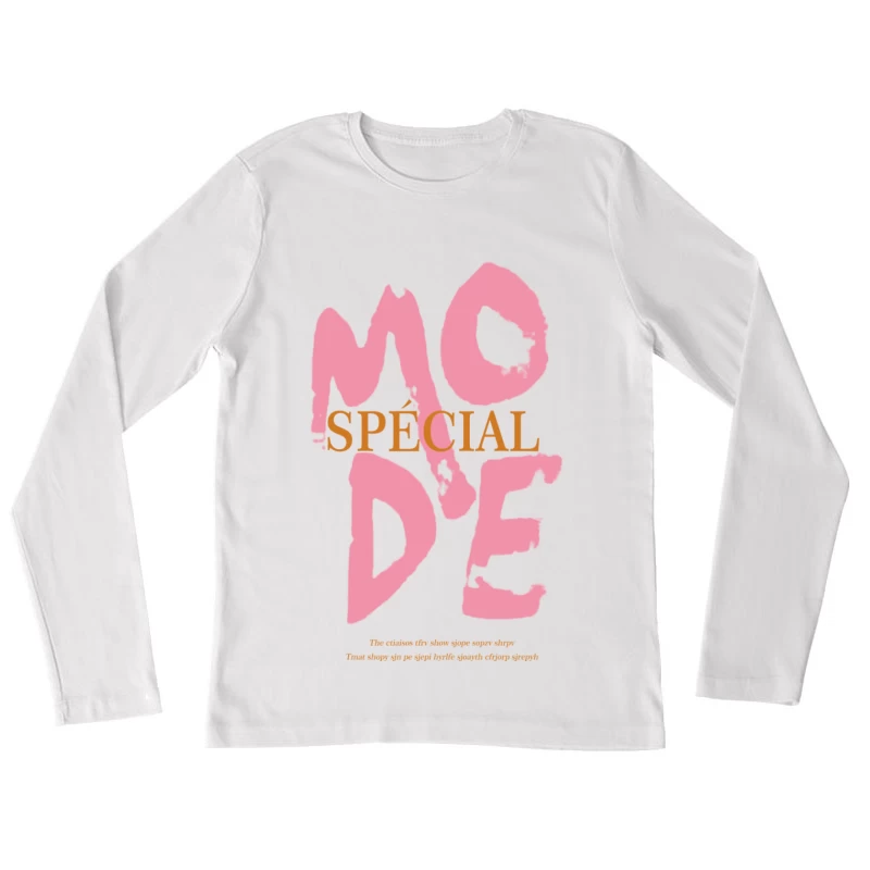 Spezialmode Design Damen Langarm T-Shirt