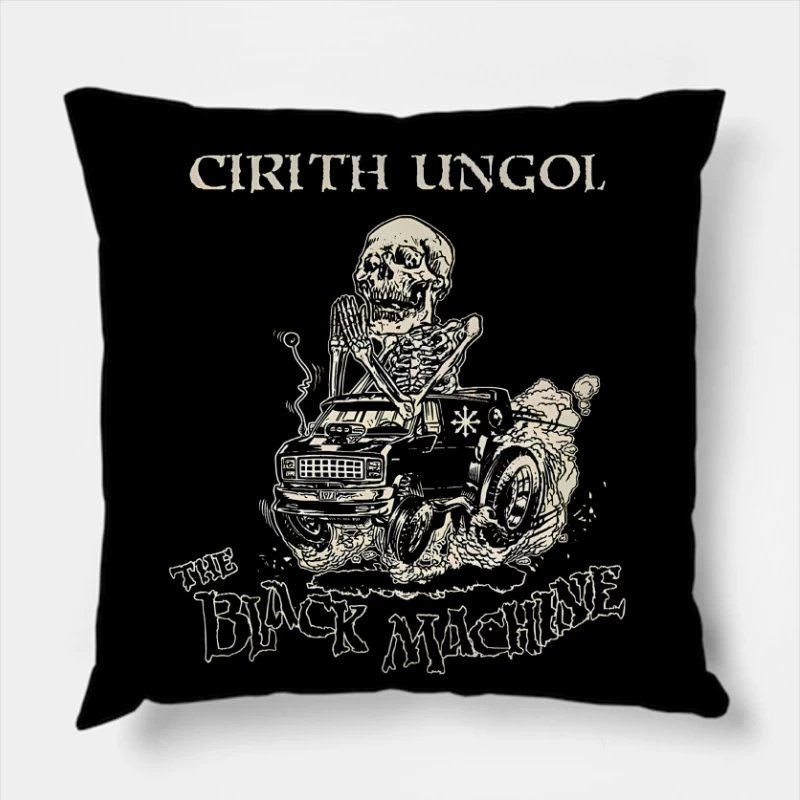 Cirith Ungol The Black Machine Throw Pillow