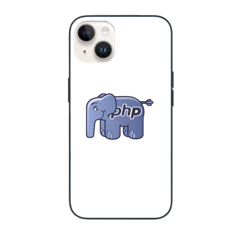 PHP Programming Language Elephant Mascot Logo iPhone Case