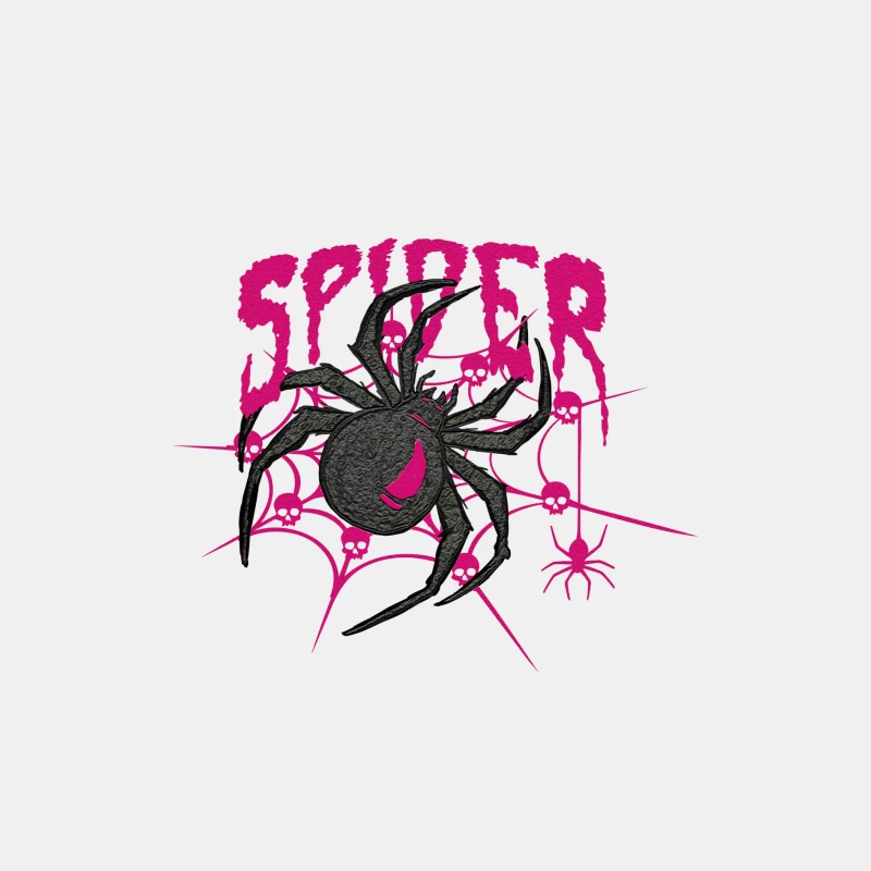 Spinnenmotiv mit Totenkopf Herren Tanktops